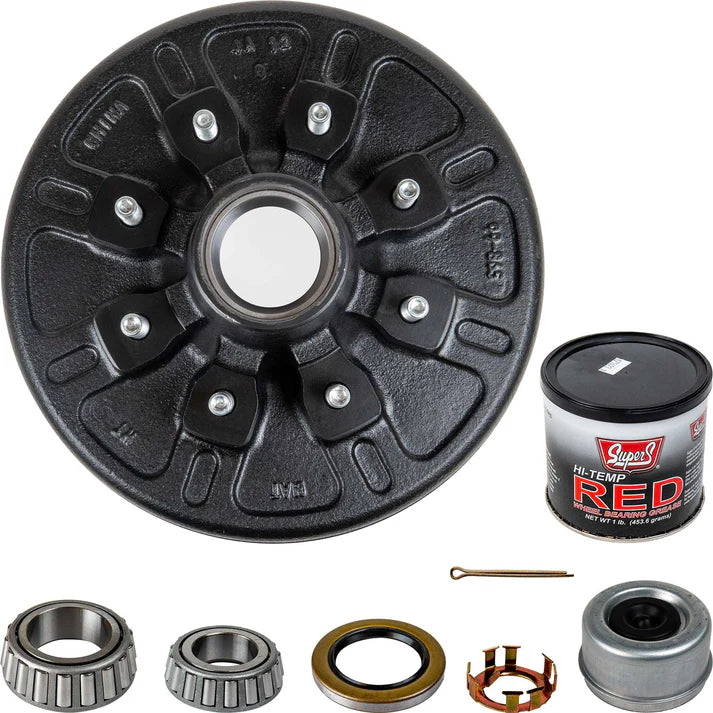 7k Trailer Axle Hub and Drum - 8 lug