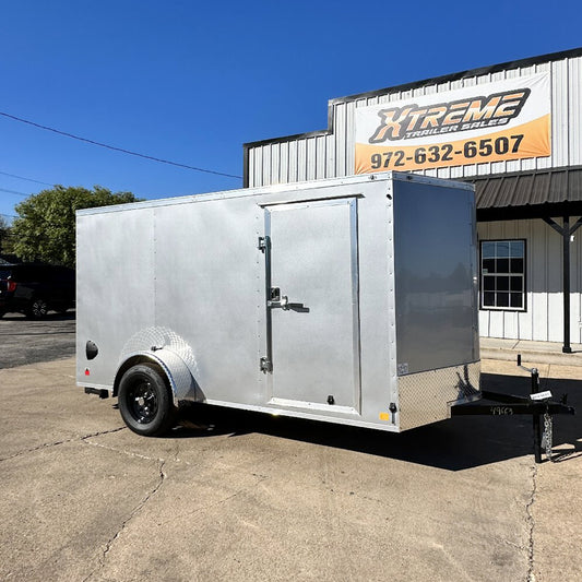 6X12 SINGLE AXLE CONTINENTAL CARGO / ENCLOSED TRAILER