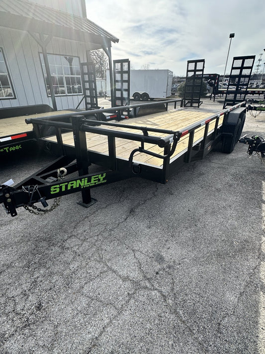 83X20 STANLEY EQUIPMENT TRAILER STAND UP RAMPS