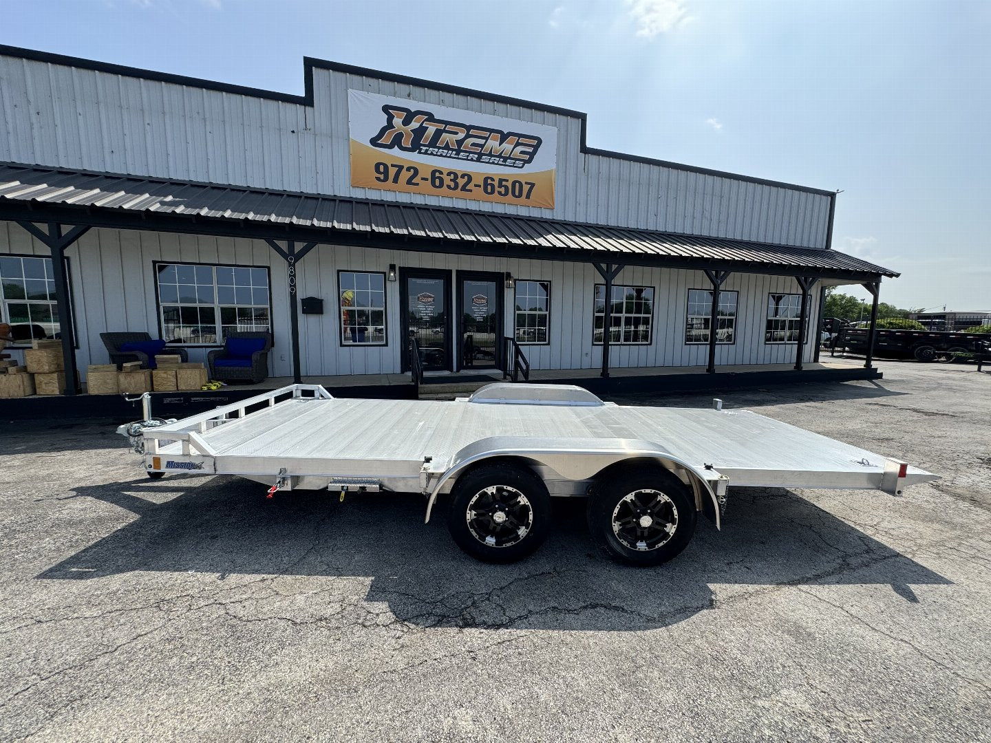 83X18 ALL ALUMINUM TILT ALCOM UTILITY TRAILER