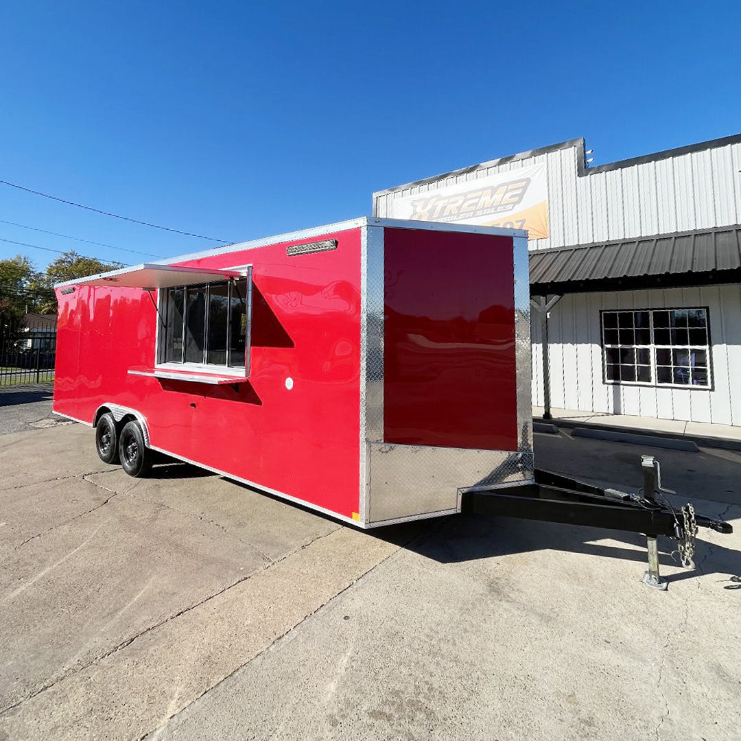 8.5X20 CONCESSION TRAILER FULLY EQUIPPED POLYCORE FOOD TRAILER