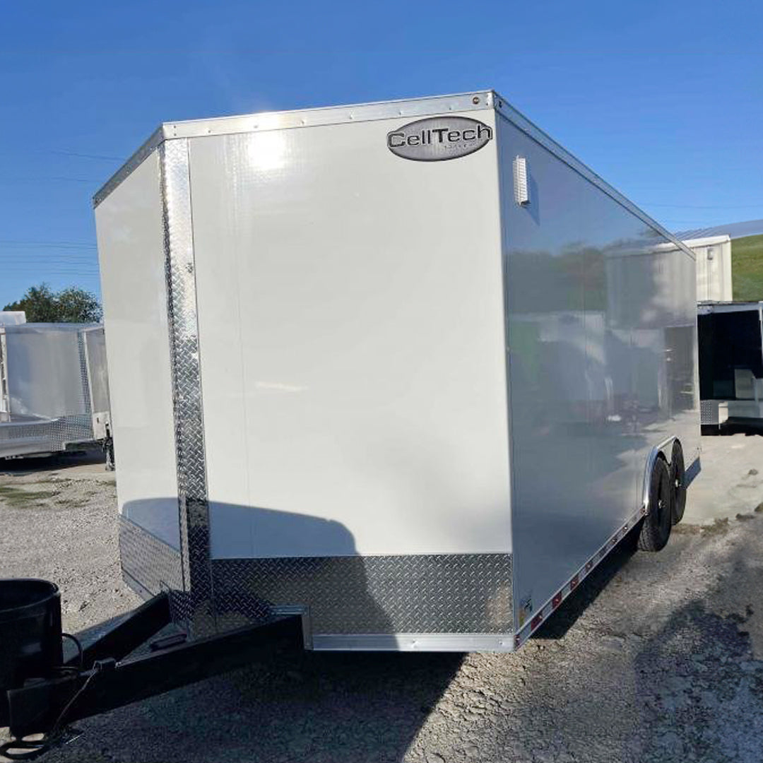 8.5X20 CELL-TECH ENCLOSED TRAILER