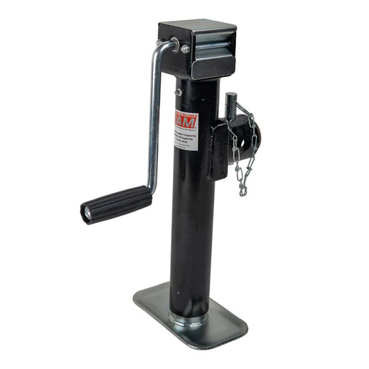 Pipe Mount 5k Trailer Jack - 5000 lb Side Wind