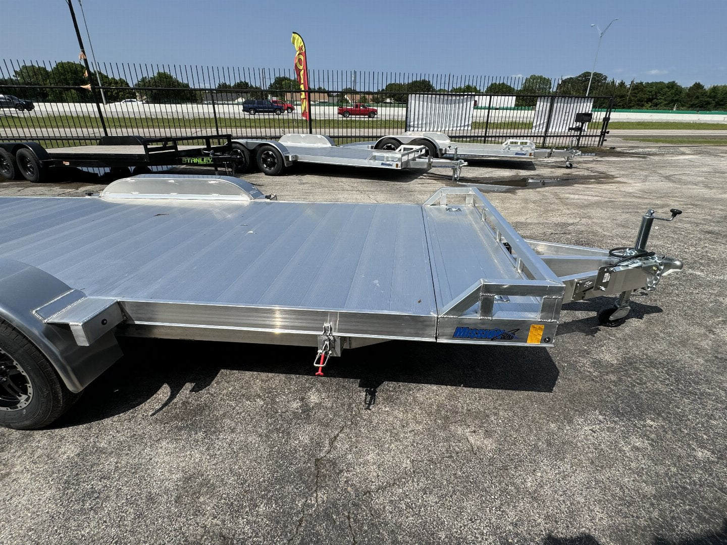 83X18 ALL ALUMINUM TILT ALCOM UTILITY TRAILER