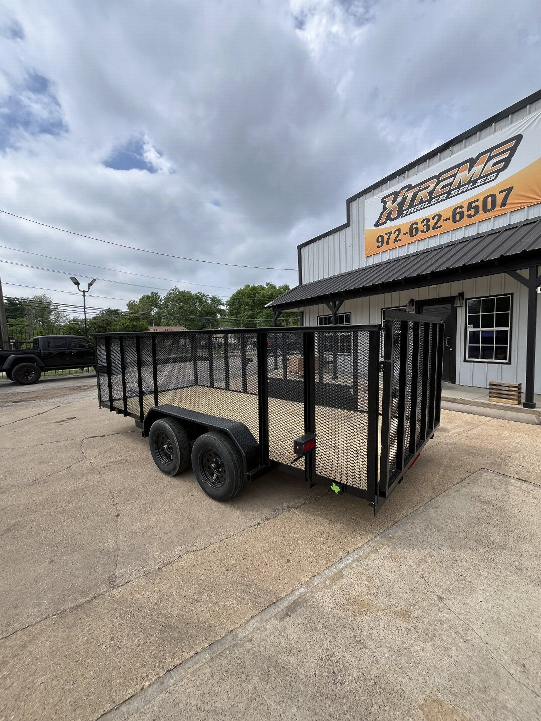 7X16 CAGE LANDSCAPING EQUIPMENT TRAILER