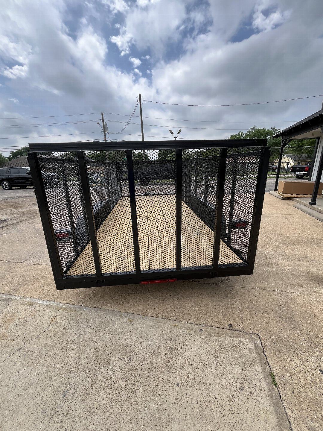 7X16 CAGE LANDSCAPING EQUIPMENT TRAILER