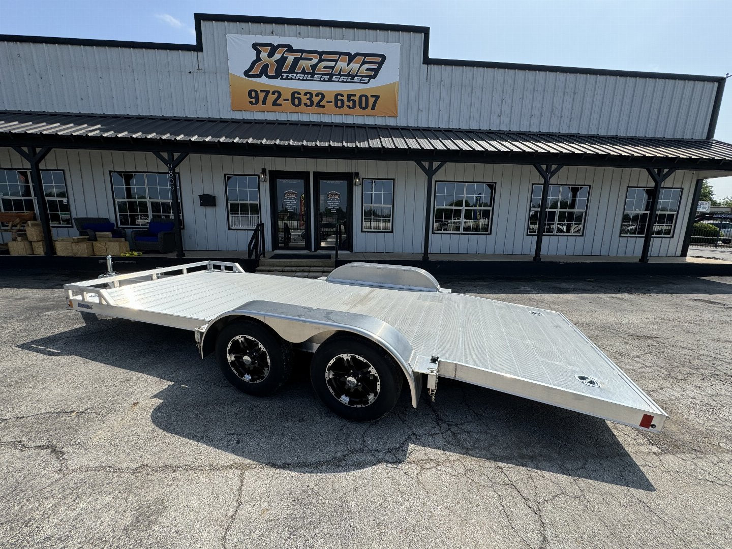 83X18 ALL ALUMINUM ALCOM UTILITY TRAILER